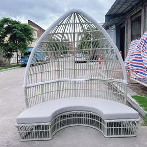 Nhà hàng sân vườn, hồ bơi, đồ nội thất ngoài trời sang trọng, ghế sofa tròn ngoài trời bằng mây, ghế sofa giường và mái che - Product Image 3