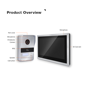 Gran oferta, intercomunicador de entrada de puerta TCP/IP con Monitor interior basado en cámara, sistema de comunicaciones de teléfono comercial para visiófono - Product Image 3