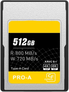 Tipo do CF do elevado desempenho CFexpress um cartão de memória 4.0 80G a 2T para a câmera usa 256GB 512GB 1TB 160GB opções disponíveis