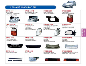 Ön tampon DAEWOO <span class=keywords><strong>LEMANS</strong></span> için 1996 RACER otomobil parçaları