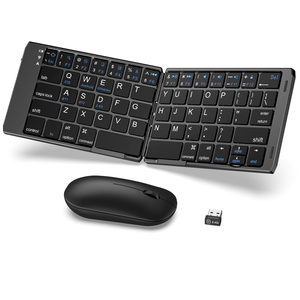 2.4G Wireless BT USB-C Foldable <strong>Keyboard</strong> and <strong>Mouse</strong> <strong>Combo</strong> Rechargeable Portable <strong>Keyboard</strong> <strong>Mouse</strong> <strong>Combos</strong> - Product Image 2