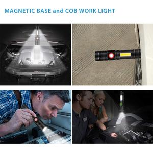クリップ付き多機能ブライトパワーマグネティック2in1充電式T6およびCOBLEDトーチ - Product Image 4