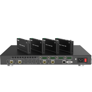 受信機を使用したcat5e cat6hdmiマトリックスダウンスケーリングによる18Gbps4x4HDMIマトリックススイッチャーエクステンダー - Product Image 1