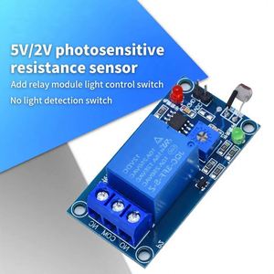 5V12VライトフォトスイッチセンサースイッチLDRフォトレジスターリレーモジュール光検出感光センサーボード - Product Image 2