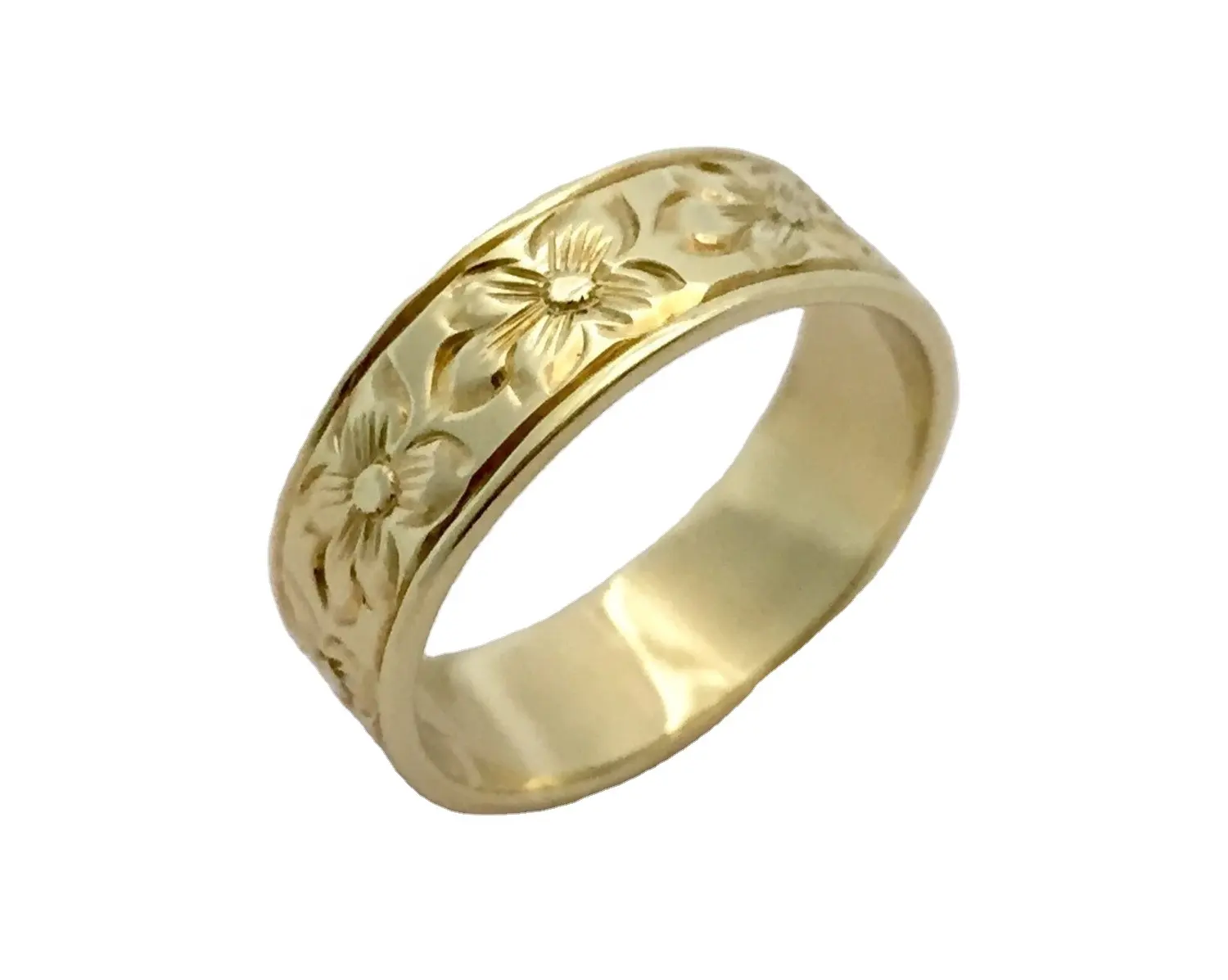 Заказное Гавайское франшипани plumeria heirloom ювелирное изделие из стерлингового серебра латунь желтое золото розовое золото черное позолоченное модное кольцо