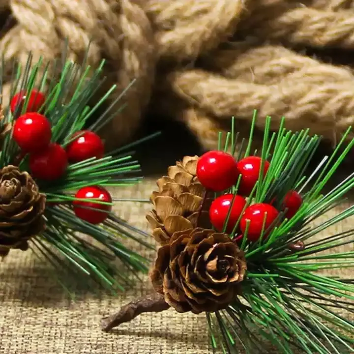 Креативный новый продукт, иглы для сосны, украшения, имитация цветов, мини-продукт для рождественской елки, товары для украшения ёлки