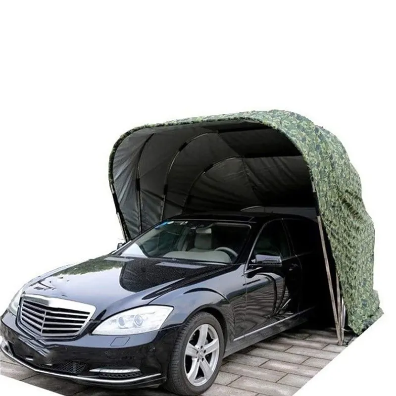 Tenda do carro Portátil Manual À Prova D' Água carro Casa galpão Abrigo Dobrável garagem Estacionamento Canopy Galvanizado Aço Retrátil Garagem