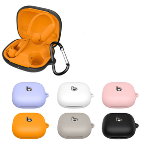 ソフトシリコンカバーヘッドフォンヘッドホンイヤホン充電ボックスシェルケースBeats Powerbeats Pro 2用キーチェーン付き - Product Image 2