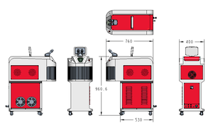 Jewelry Gold Laser <strong>Welder</strong> 200W Handheld Soldering Laser Jewelry Welding for Gold and Silver Soldering Machine