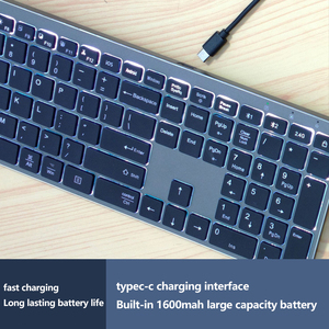 Teclado sem fio Três-modo recarregável portátil Desktop Notebook Laptop Computer Office Business <span class=keywords><strong>Keyboard</strong></span> <span class=keywords><strong>Mouse</strong></span>