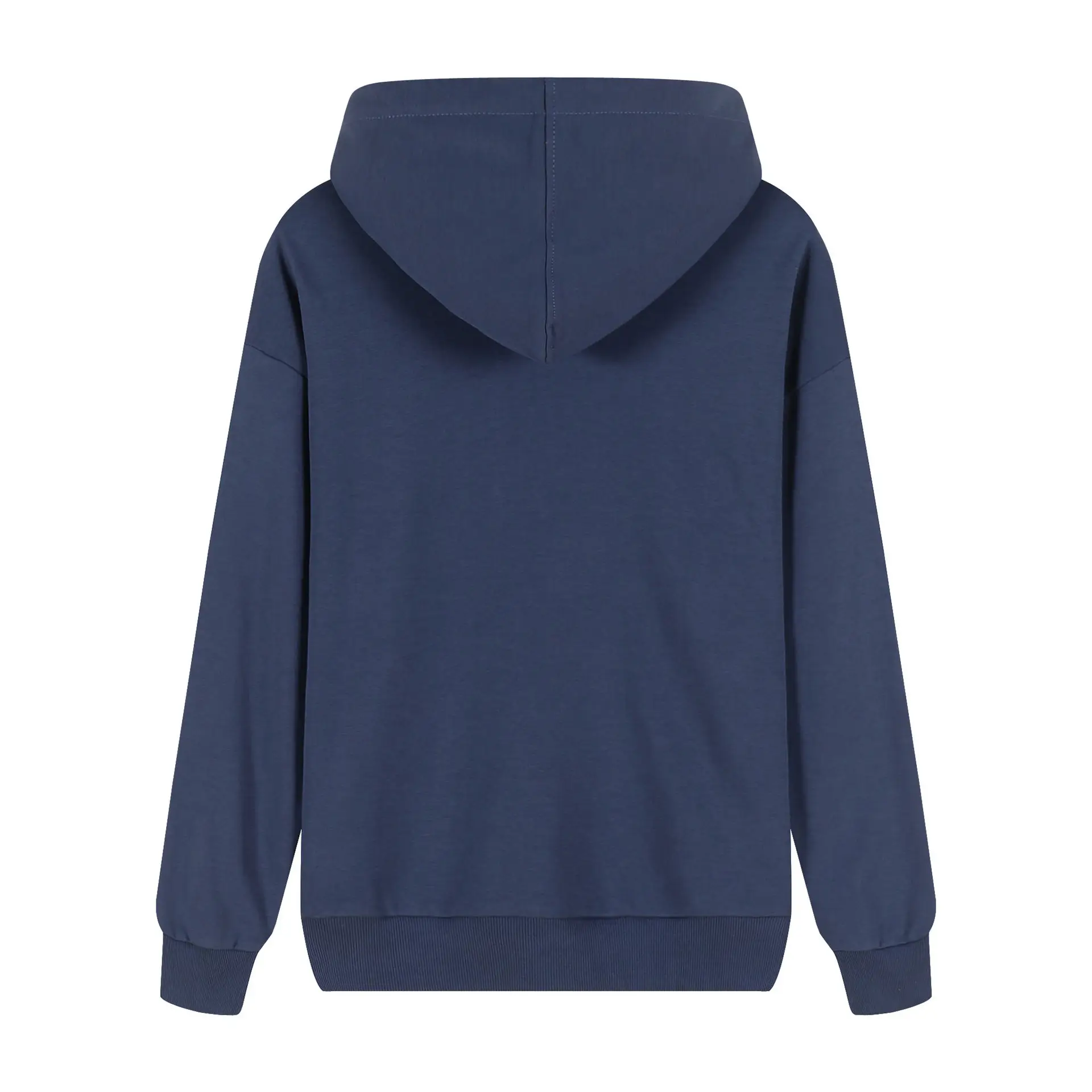 Fitspi-suéter largo con capucha para hombre, jersey de manga larga informal personalizado, de Color sólido, con muestra personalizada, fábrica