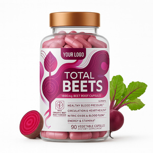 GMP Certified Total Beets <span class=keywords><strong>Root</strong></span> Cápsulas 1800mg Ajuda a manter a pressão arterial saudável 90 Cápsulas - Product Image 1