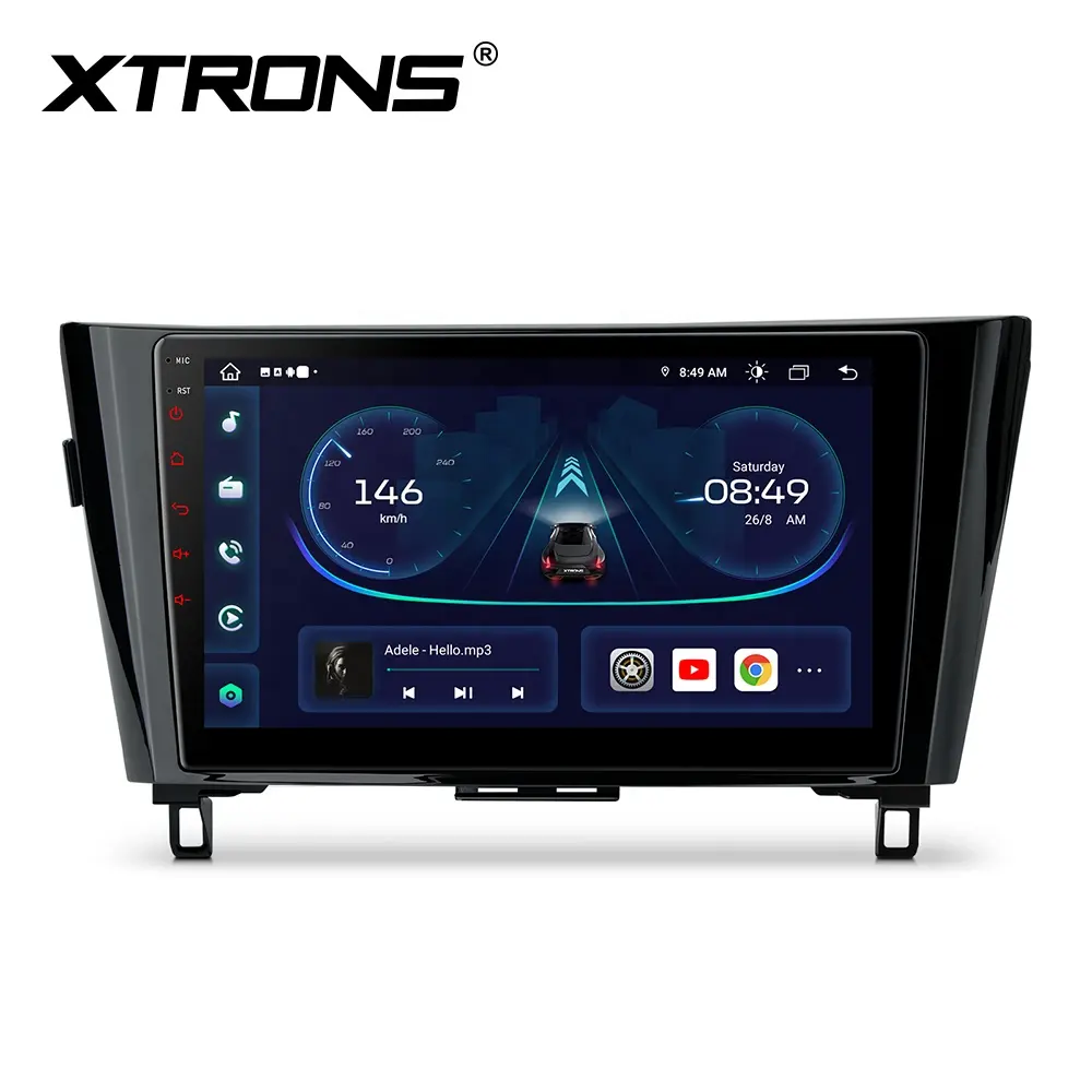 Автомагнитола XTRONS 10,1 "Android, GPS-навигация для Nissan X-trail Qashqai Rogue, Pantalla Carplay, глобальная автомобильная аудиосистема 4G LTE