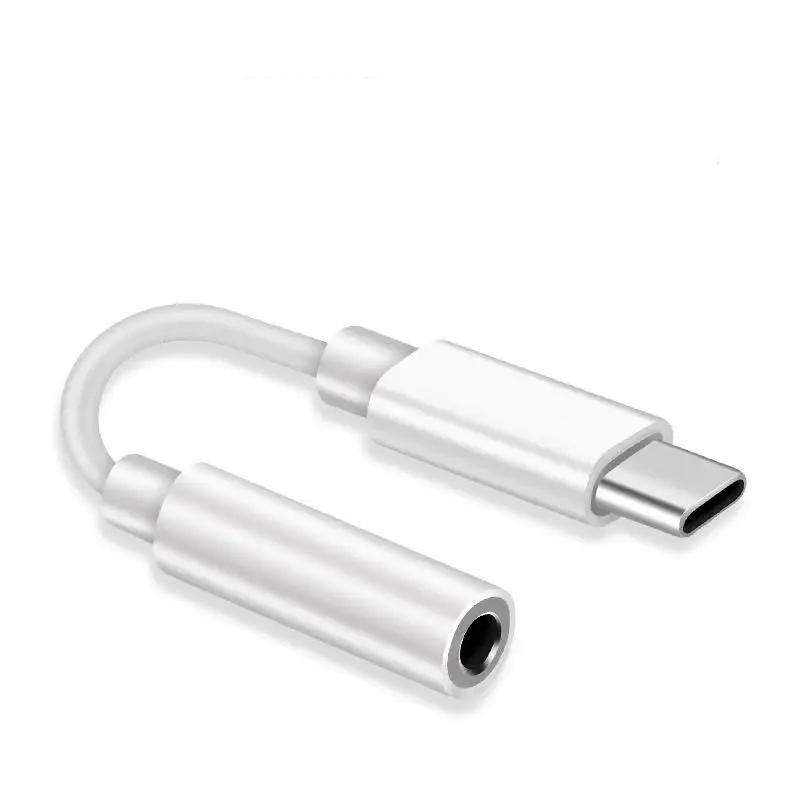 Convertidor de conector de auriculares DAC Chip tipo C a 3,5mm para Huawei P30, Cable auxiliar, divisor de conector de Audio, adaptador de Audio para auriculares