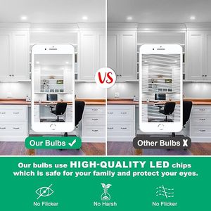 GU10 Light Bulbs 4W 5W <strong>6W</strong> 7W Non-Dimmable <strong>Gu5.3</strong> Spotlight <strong>LED</strong> Recessed Track Light Bulbs Replacement 120&deg; Beam Angle - Product Image 6