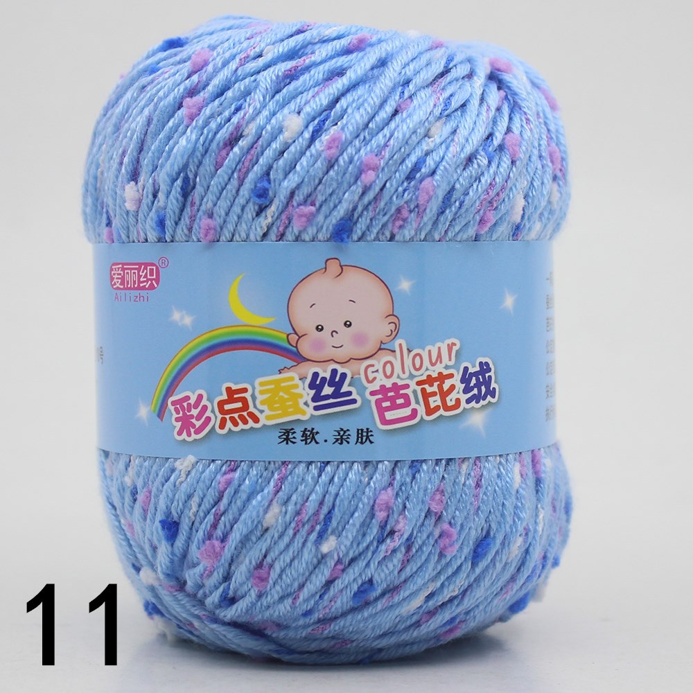 11 points de couleur bleu ciel a