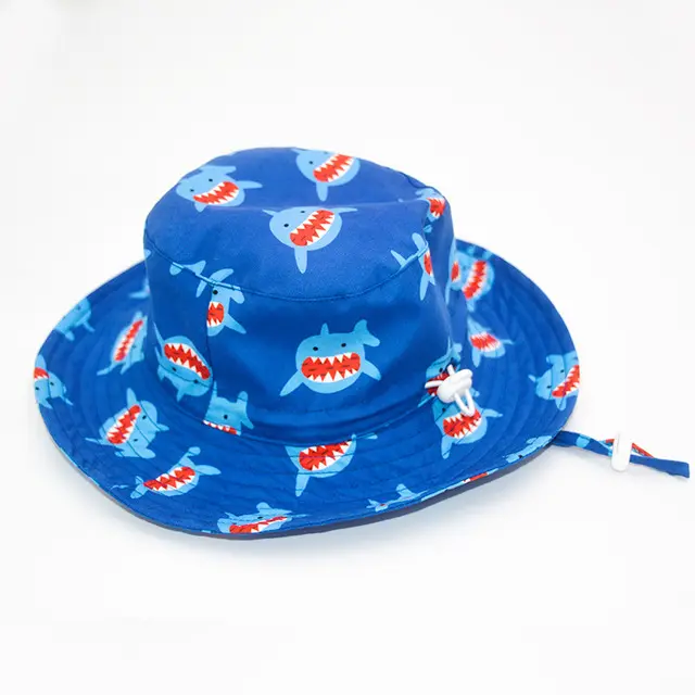 Kinder Eimer Hut Little Shark atmungsaktive Baby Fischer Hut UV-Schutz Outdoor Sonnen hüte