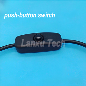 USB Micro B Male to Female Extension on off Push Button 501 Switch Cable - Product Image 3
