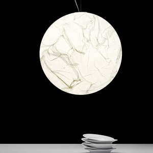 Luz colgante única moderna de lujo Fuente de LED de renderizado interior 3D para sala de estar, cocina y arquitectura personalizada - Product Image 4