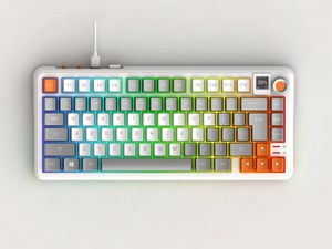 OEM mekanik oyun klavyeler Spin RGB arkadan aydınlatmalı ofis klavye kablosuz ile kablolu kompakt 80 tuşları - Product Image 6