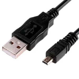 28AWG 2.0 USB ตัวผู้กับ USB2.0ขนาดเล็ก8 P สำหรับแจ็คเก็ตกล้องดิจิตอล PVC พร้อมตัวป้องกันแบบถักเปีย - Product Image 3
