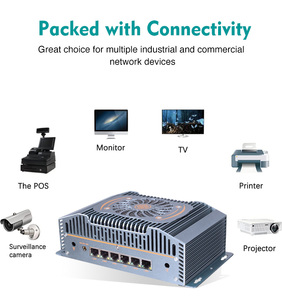 6 LAN Intel Core Ultra I5-125H I7-155H Netzwerks icherheit Industrielle Computer box DDR5 X86 Router Pfsense Firewall Mini PC - Product Image 6