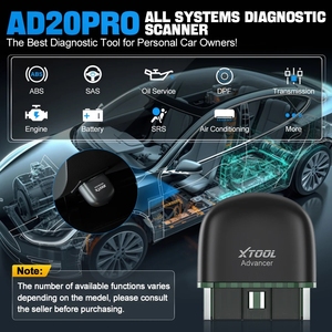 XTOOL AD20 PRO strumento diagnostico sistema completo per auto per IOS e lettore di codici Android batteria Test olio ripristina OBD2 Scanner HUD Display - Product Image 4