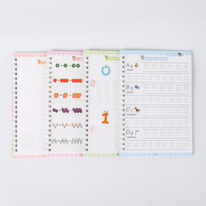 İspanyolca 4 kitap sihirli yeniden kullanılabilir kaligrafi kitap okul öncesi çocuklar için uygulama yazma Copybook - Product Image 5