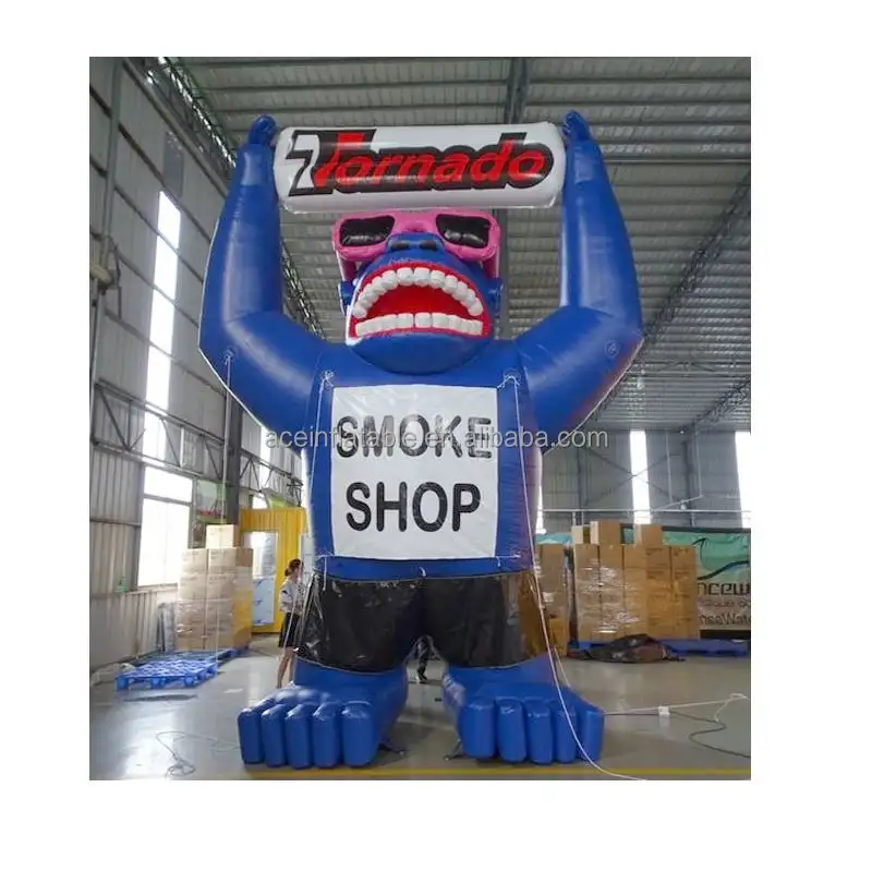 inflables de publicidad Outdoor Giant advertising Customized blow up cartoon characters mascots air balloon Inflatable Gorilla