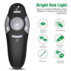 2.4G PPT Laser Präsentation zeiger Fernbedienung USB Wireless Presenter Powerpoint Clicker