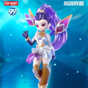 POP MART League of legendies k/da All OUT Series กล่องปริศนากล่องลึกลับ mistery Action FIGURE ของขวัญวันเกิดโมเดลเซอร์ไพรส์