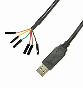 FTDI TTL-232R-RPI USB a 5v TTL Cavo Seriale e Cavo per Raspberry Pi di debug e cavo di programmazione