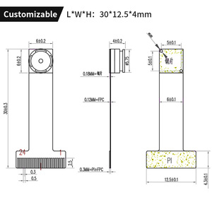 Modulo fotocamera HD 0.3 Megapixel OV7670 supporto STM32 MCU modulo YUV formato RAW Output - Product Image 3