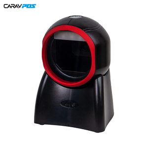 Lector Qr de código de barras Escáner de código de barras omnidireccional Más popular Portátil con cable Usb 1D 2D Negro 25 OEM Stock 5600K LED 5V 32 Bit
