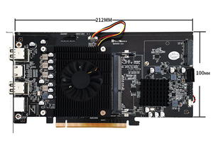 Hm65 In-line Eight Card Multi Graphics Card Motherboard to CPU to Graphics Card <strong>Slot</strong> Generation B250 H81 Mainboard - Product Image 2
