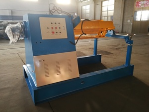 Used Steel Hydraulic Decoiler Uncoiling Device Automatic <strong>Loading</strong> Car Roof Sheet <strong>Machine</strong> <strong>Tile</strong> Industries' Coil Support Motor Core - Product Image 4
