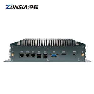 Zunsia 12th Gen Caja de la computadora industrial integrada 3 LAN 4Com Intel Core I5 I7 I9 DDR4 4G 5G WIFI X86 Mini PC industrial sin ventilador - Product Image 4