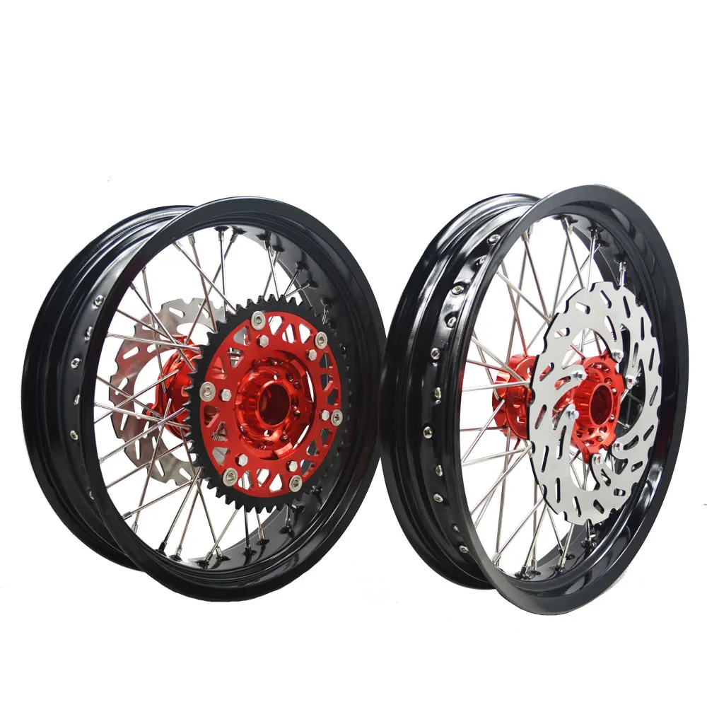 Dirt Bike-ruedas de aleación para motocicleta, para Honda CRF 250R 450R