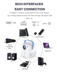 Nuevo Smart WiFi Android Home Theater 3D X1 Proyector Pico Portable Beamer Led DLP 4K 1080P Mini proyector - Product Image 3
