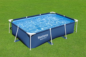 Cách Tốt Nhất 56403 Piscina Chất Liệu PVC Gia Đình Vui Vẻ Có Thể Tháo Rời Ngoài Trời Di Động Hình Chữ Nhật Hồ Bơi Cho Người Lớn - Product Image 2