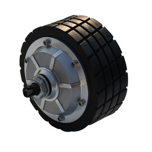 Low Speed High Torque 4.5inch 150kg Load 24V 300RPM 1024PPR <strong>Encoder</strong> Electric Scooter DC Hub Servo Wheel Motor for Delivery Robot - Product Image 3