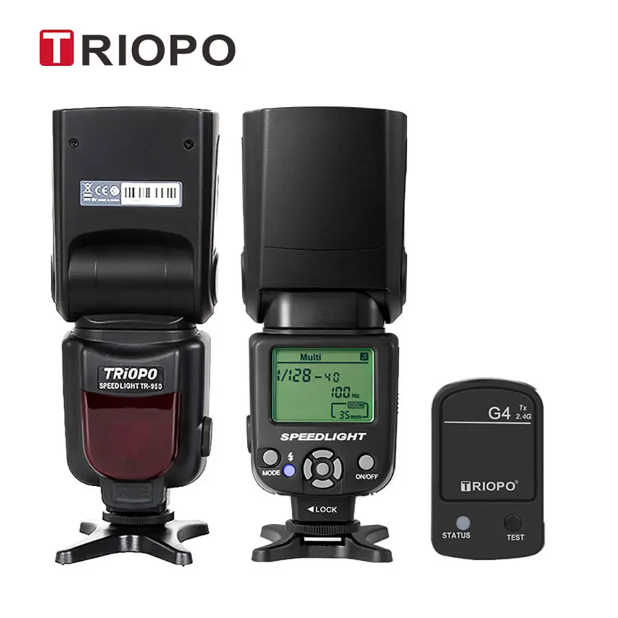 ニコンキヤノンソニー富士用G4トリガートランスミッター付きTRIOPO TR-950 IIカメラフラッシュライト