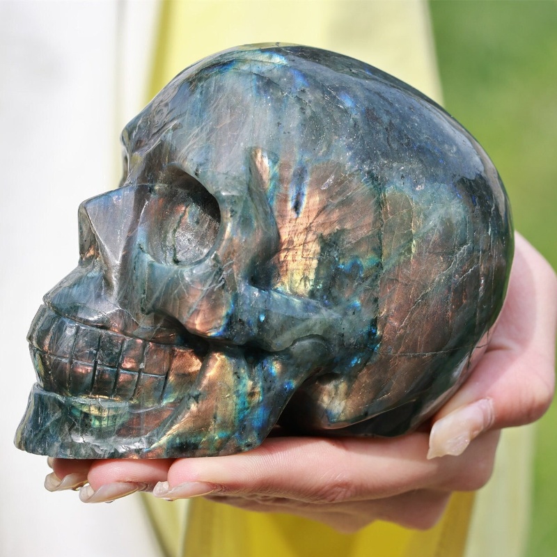 Labradorite teschio 4-5 pollici