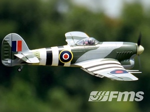 FMS <strong>Typhoon</strong> 1100mm PNP Warbird RC Plane With Scale 3-Blade Propeller &amp; Retractable Landing Gear RAF Livery - Product Image 6
