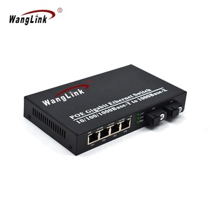 Wanglink สวิตช์ POE เครือข่าย2FO 4RJ45 1.25G 48V,พร้อมไฟเบอร์2SC + พอร์ต10/100/1000Mbps 4พอร์ต IEEE 802.3 Af/At กล้อง IP อีเธอร์เน็ต - Product Image 6
