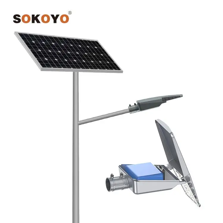 SOKOYO Đèn Led Công Suất Cao Chip Đèn Đường Năng Lượng Mặt Trời Tất Cả Trong Hai