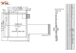 2.4-inch industrial <strong>display</strong> touch module <strong>LCD</strong> screen TFT module resolution 240*320display touch module - Product Image 2