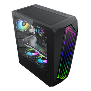 Case per Computer torri torri per Computer da gioco con Case per PC Atx Mid Tower in acciaio di nuova concezione - Product Image 3