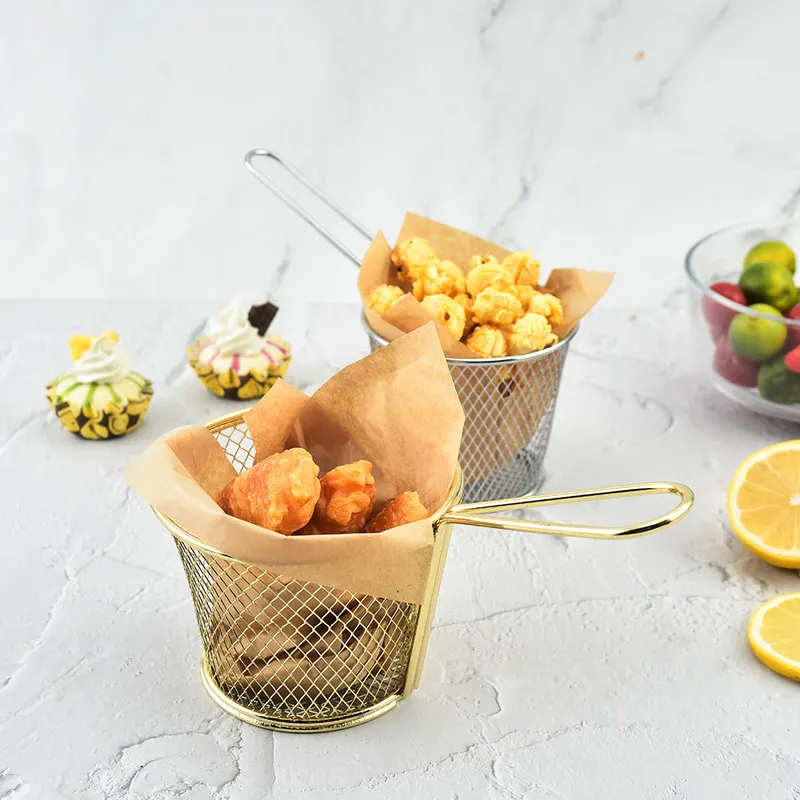 Soportes para patatas fritas, soportes para cesta de pescado y patatas fritas, estante para servir aperitivos, exhibición de alimentos, soportes de alambre, cesta para servir patatas fritas