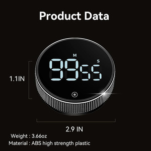 LED digitale da cucina Timer per la cottura doccia studio cronometro sveglia magnetica elettronica tempo di cottura conto alla rovescia - Product Image 4